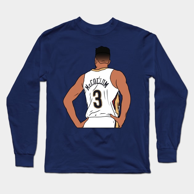 CJ McCollum Back-To Long Sleeve T-Shirt by rattraptees